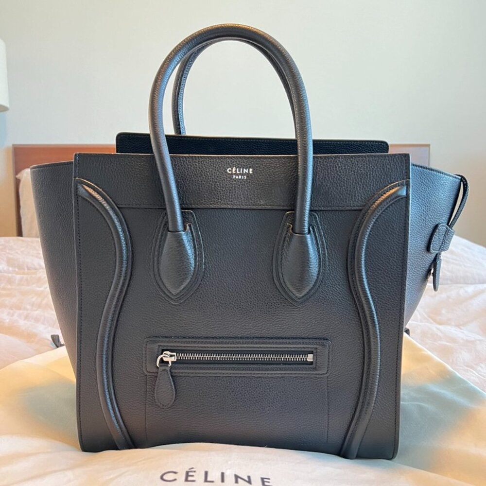 Celine Mini Luggage Drummed Calfskin